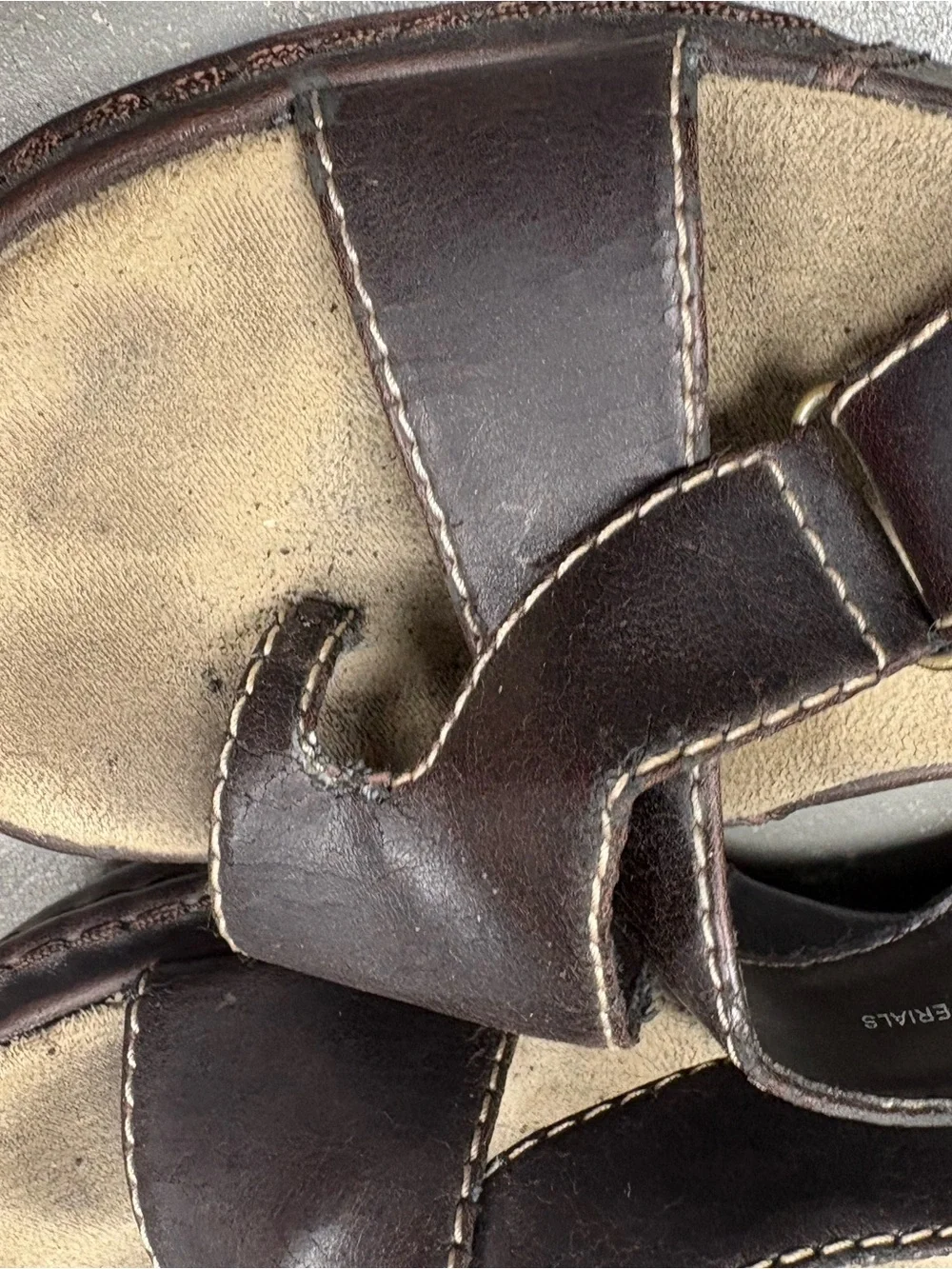 Vintage Xhilaration Brown Platform Wedge Sandals Womens 6.5 Y2K Chunky